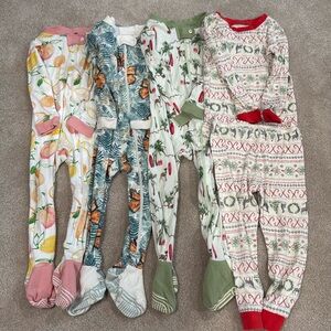 (4) Pairs of Baby/Toddler Burts Bees Pajamas